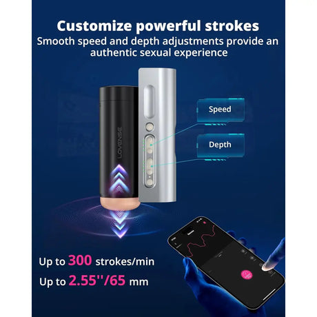 Lovense Solace Pro Automatic Thrusting Male Masturbator with Table Stand - Save 15% - App-controlled Sex Toy Uk - Sale United Kingdom