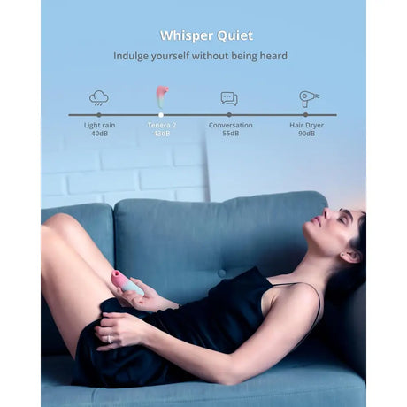 Lovense Tenera 2 Pulsesense Clit Sucker – App Controlled Waterproof Sex Toy - Save 10% - Quiet App-controlled - Vibrator United Kingdom