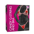 Lovers Candy Bra and g String Set g Fast Shipping Sexy Lingerie United Kingdom Stoke on Trent