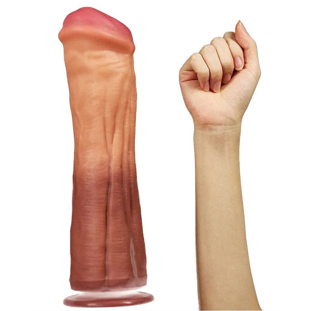 Lovetoy 12 Inch Dual Layered Silicone Horse Cock - Save 30% - Fast Shipping - Dildo United Kingdom Stoke-on-trent