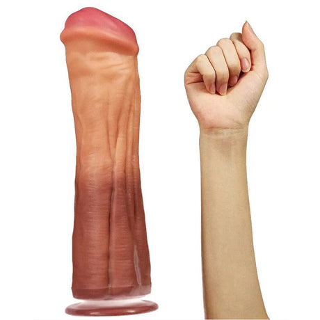 Lovetoy 12 Inch Dual Layered Silicone Horse Cock - Save 30% - Fast Shipping - Dildo United Kingdom Stoke-on-trent