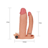 Lovetoy 3 Inch Vibrating Double Extender Flesh Pink - Save 30% - Fast Shipping - Dildo United Kingdom Stoke-on-trent