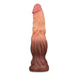 Lovetoy 9.5 Inch Dual Layered Silicone Cock Flesh Brown - Save 30% - Fast - Dildo United Kingdom Stoke-on-trent