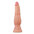 Lovetoy 9.5 Inch Dual Layered Silicone Cock Flesh Pink - Save 25% - Fast Shipping - Dildo United Kingdom Stoke-on-trent