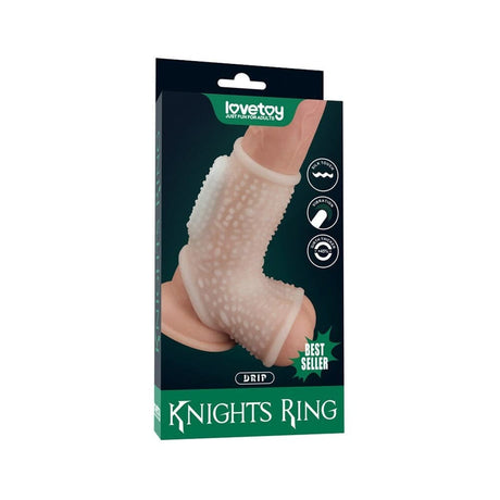 Lovetoy Drip Knights Ring Vibrating Penis Sleeve - Save 30% - Sale