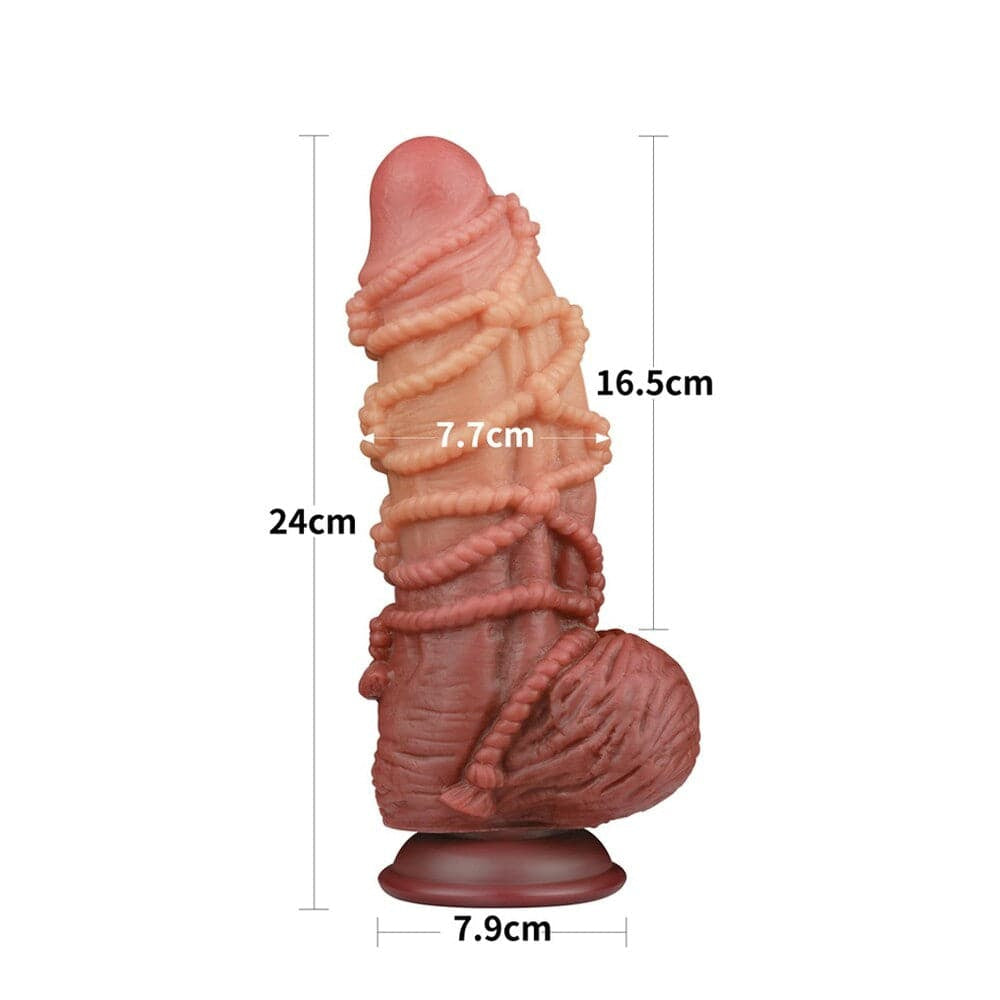 Lovetoy Extreme Dildo mit Seilmuster