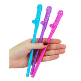 Lovetoy Pack of 9 Willy Straws Blue Pink and Purple - Save 25% - of and - Fast Shipping - Sale United Kingdom Stoke-on-trent