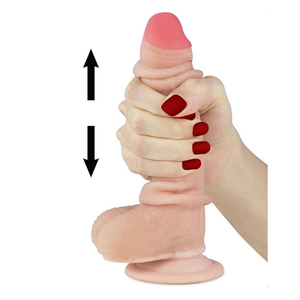 Lovetoy Sliding Skin Dildo 7 Inch - Save 20%