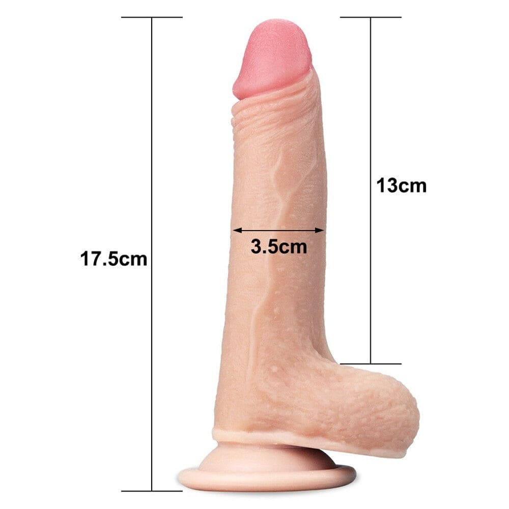 Lovetoy Sliding Skin Dildo 7 Inch - Save 20%