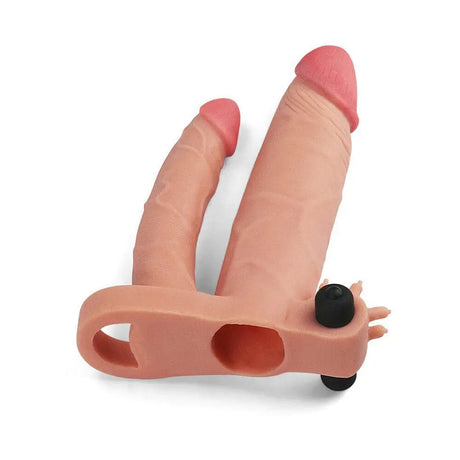 Lovetoy Vibrating Double Pleasure Extender - Save 25% - Fast Shipping - Dildo United Kingdom Stoke-on-trent