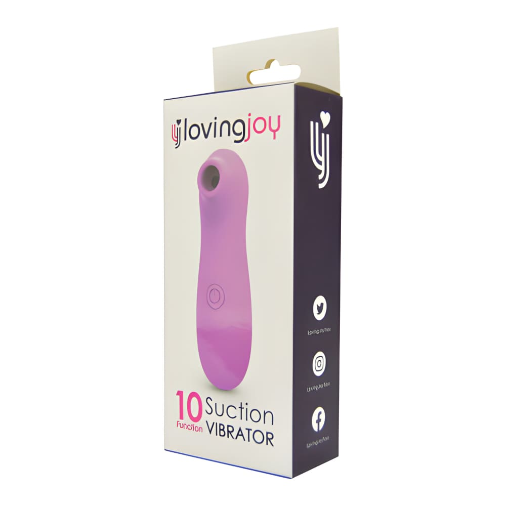 Loving Joy 10 Function Clitoral Suction Vibrator Pink - Vibrators - Save 20%