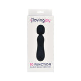 Loving Joy 10 Function Magic Wand Vibrator Black - Vibrators - Save 30% - Fast Shipping - United Kingdom Stoke-on-trent