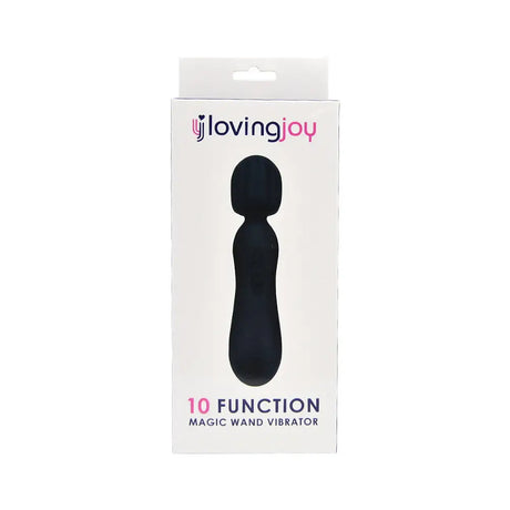 Loving Joy 10 Function Magic Wand Vibrator Black - Vibrators - Save 30% - Fast Shipping - United Kingdom Stoke-on-trent