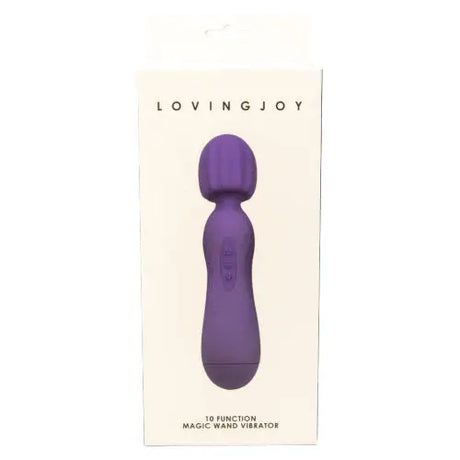 Loving Joy 10 Function Magic Wand Vibrator Purple - Vibrators - Save 15% - Fast - United Kingdom Stoke-on-trent