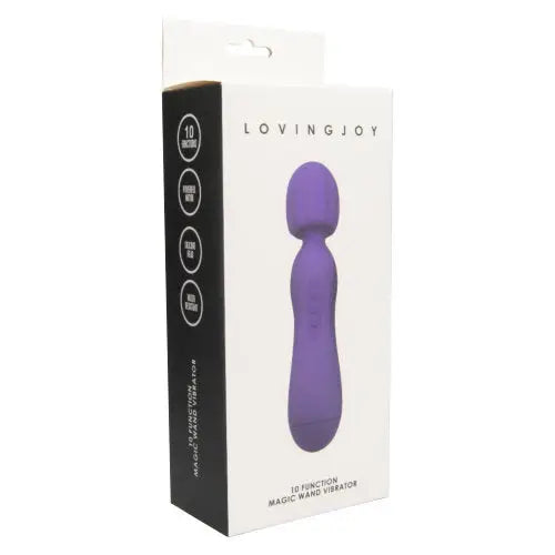 Loving Joy 10 Function Magic Wand Vibrator Purple - Vibrators - Save 15% - Fast - United Kingdom Stoke-on-trent