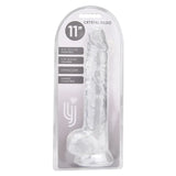Loving Joy 11 Inch Dildo with Balls Clear - Dildos - Save 25% - Fast Shipping - United Kingdom Stoke-on-trent