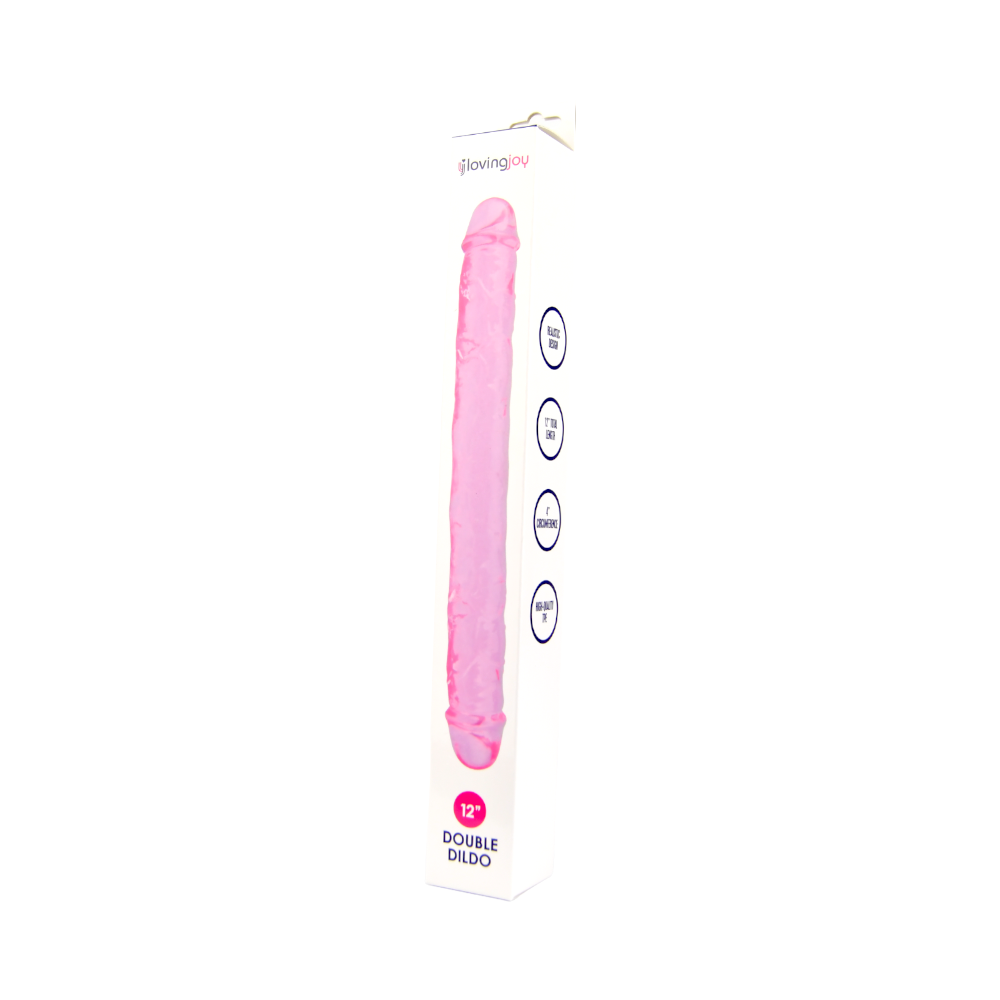 Liebevolle Freude 12 Zoll Doppel Dildo Pink