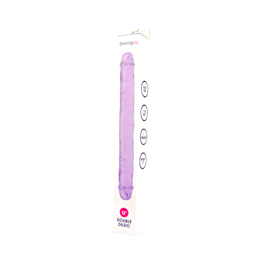 Loving Joy 12 inch Double Dildo Purple