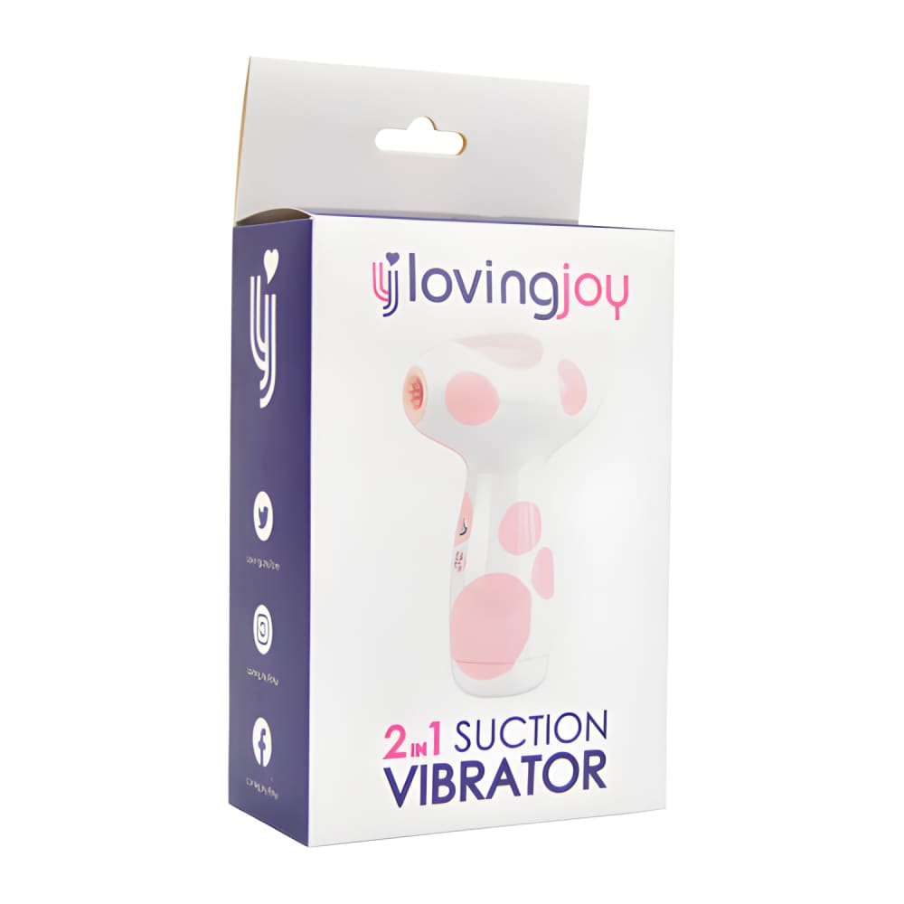 Loving Joy 2 in 1 Suction Vibrator Jumbo Dot - Vibrators - Save 20%