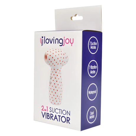 Loving Joy 2 in 1 Suction Vibrator Polka Dot - Vibrators - Save 25% - Fast Shipping - United Kingdom Stoke-on-trent