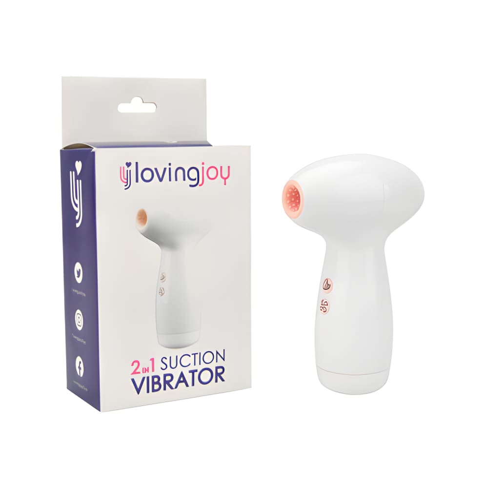 Loving Joy 2 in 1 Suction Vibrator - Vibrators - Save 20%