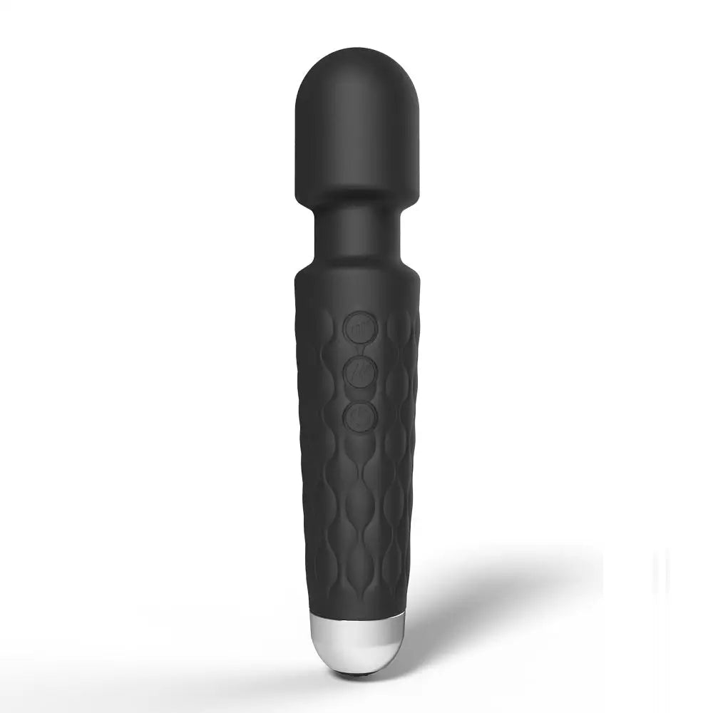 Loving Joy 20 Function Wand Vibrator Black - Vibrators - Save 25% - Fast Shipping - United Kingdom Stoke-on-trent