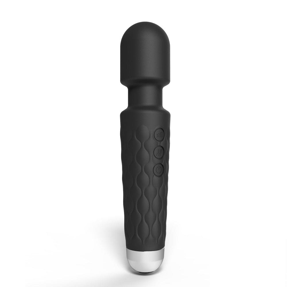 Loving Joy 20 Function Wand Vibrator Black - Vibrators - Save 20%