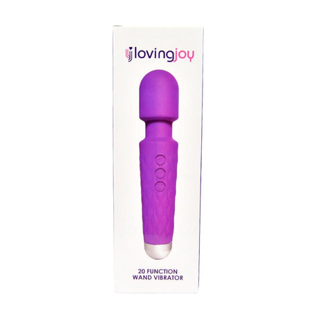 Loving Joy 20 Function Wand Vibrator Purple - Vibrators - Save 25%