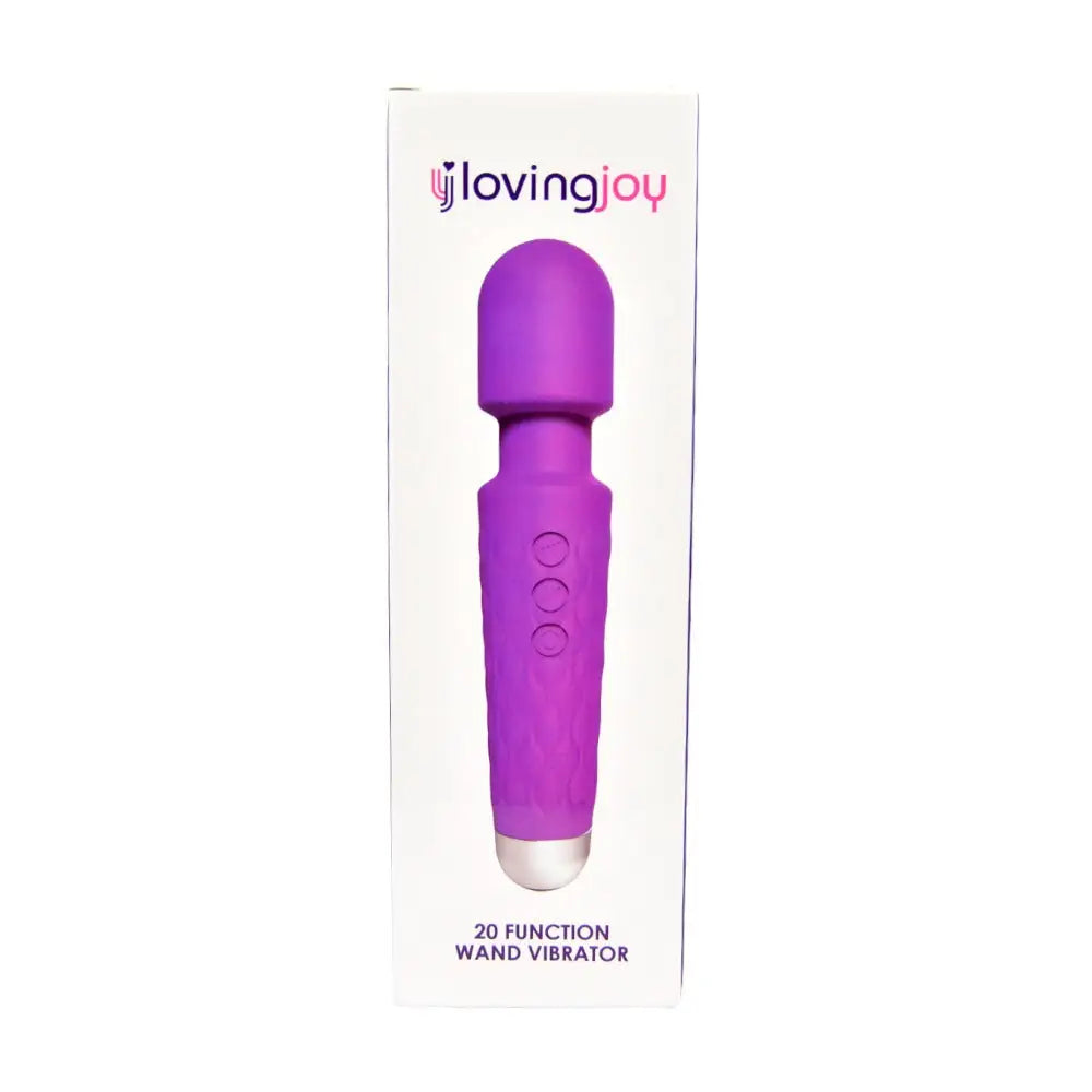 Loving Joy 20 Function Wand Vibrator Purple - Vibrators - Save 25% - Fast Shipping - United Kingdom Stoke-on-trent