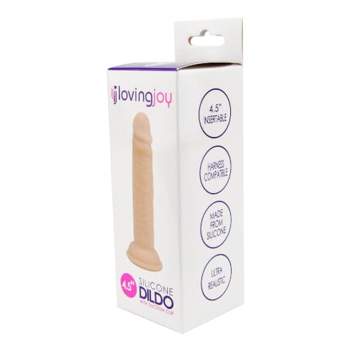 Loving Joy 4.5 Inch Silicone Dildo - Strap on Dildos - Save 20%