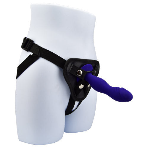 Loving Joy de 6 inch Silicon Dildo cu Cupa de aspirație Midnight Blue