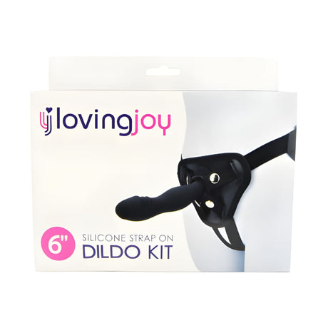 Loving Joy 6 Inch Silicone Strap on Dildo Kit - Ons - Save 30% - Anal Dildos