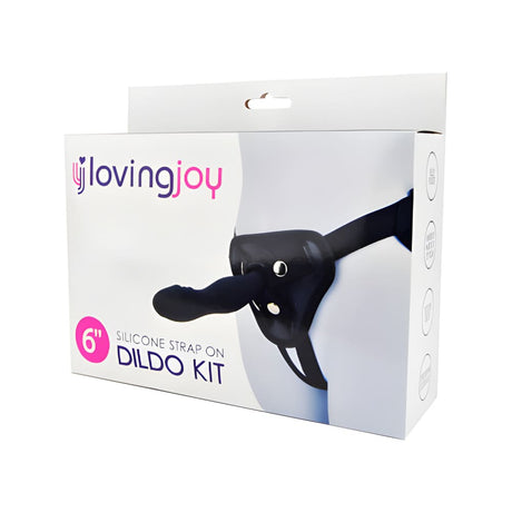 Loving Joy 6 Inch Silicone Strap on Dildo Kit - Ons - Save 30% - Anal Dildos
