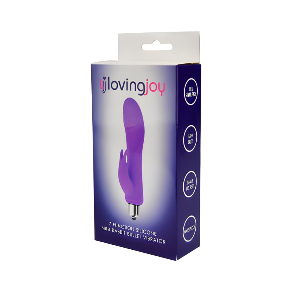 Loving Joy 7 Function Silicone Mini Rabbit Bullet Vibrator - Vibrators - Save 20%