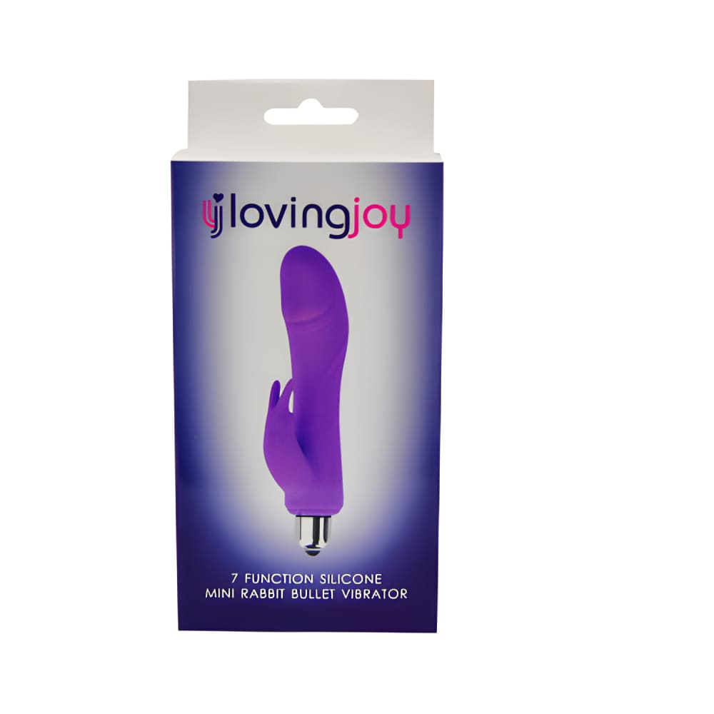 Loving Joy 7 Function Silicone Mini Rabbit Bullet Vibrator - Vibrators - Save 20%