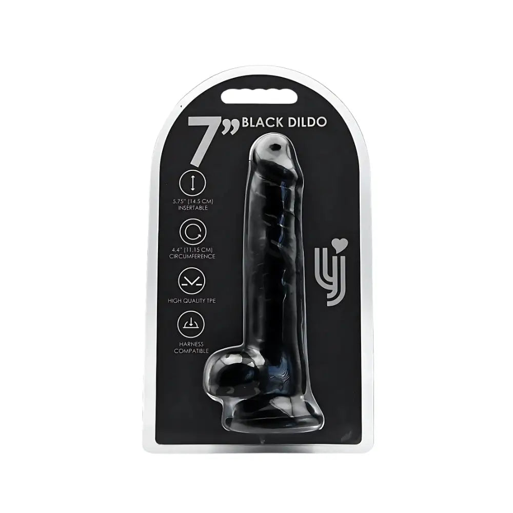 Loving Joy 7 Inch Dildo with Balls Black Fast Shipping United Kingdom Stoke on Trent