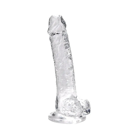 Loving Joy 7 Inch Dildo with Balls Clear - Dildos - Save 25% - Fast Shipping - United Kingdom Stoke-on-trent