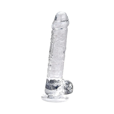 Loving Joy 7 Inch Dildo with Balls Clear - Dildos - Save 25% - Fast Shipping - United Kingdom Stoke-on-trent