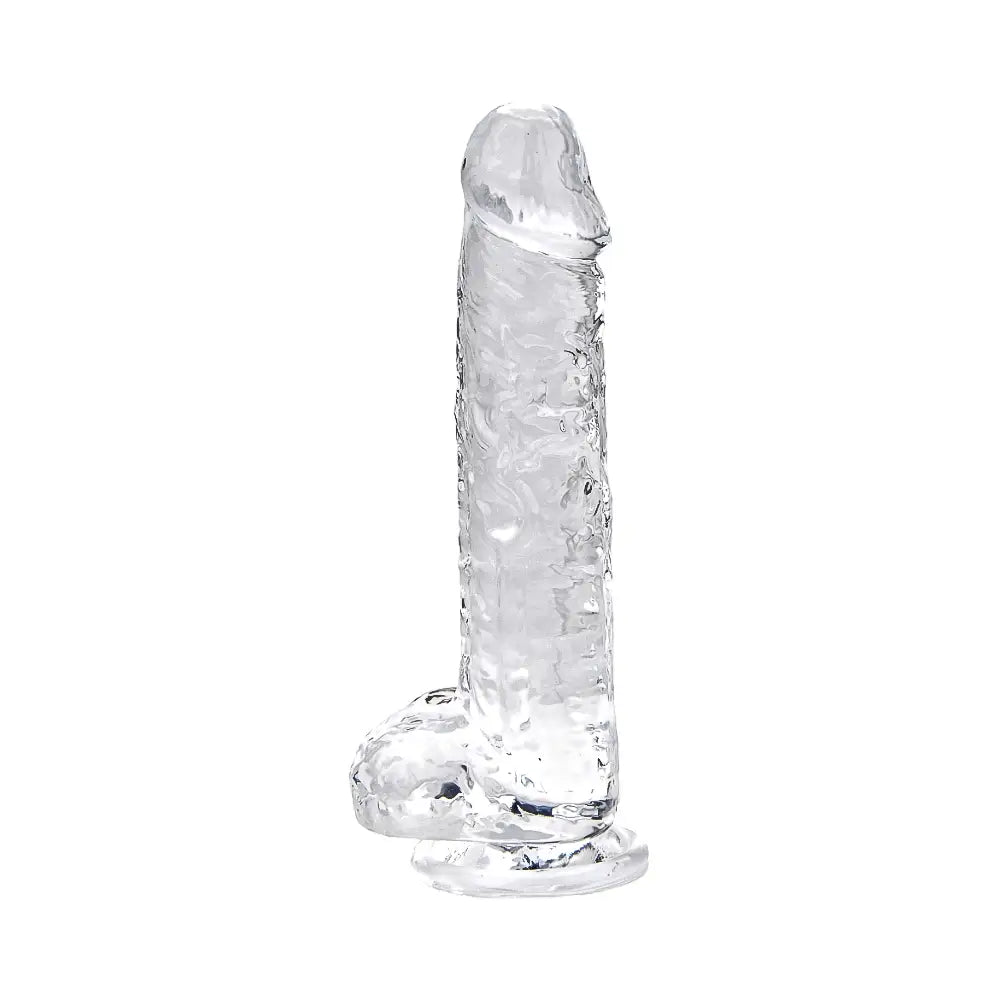 Loving Joy 7 Inch Dildo with Balls Clear - Dildos - Save 25% - Fast Shipping - United Kingdom Stoke-on-trent