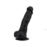 Loving Joy 7 Inch Realistic Silicone Dildo with Suction Cup and Balls Black - Dildos - Save 25% - United Kingdom Stoke-on-trent