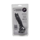 Loving Joy 7 Inch Realistic Silicone Dildo with Suction Cup and Balls Black - Dildos - Save 25% - United Kingdom Stoke-on-trent