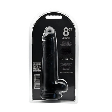 Loving Joy 8 Inch Dildo with Balls Black Fast Shipping United Kingdom Stoke on Trent