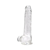Loving Joy 8 Inch Dildo with Balls Clear - Dildos - Save 25% - Fast Shipping - United Kingdom Stoke-on-trent