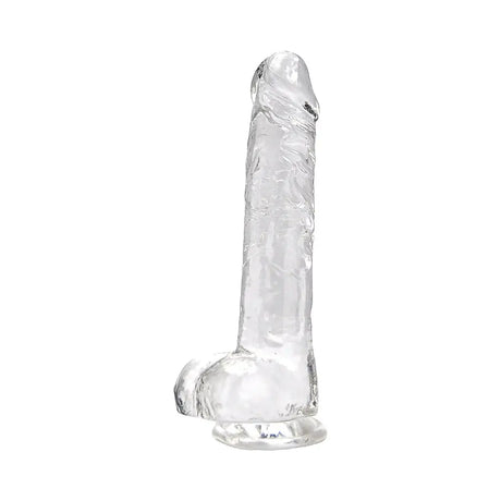 Loving Joy 8 Inch Dildo with Balls Clear - Dildos - Save 25% - Fast Shipping - United Kingdom Stoke-on-trent