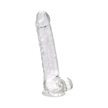 Loving Joy 8 Inch Dildo with Balls Clear - Dildos - Save 25% - Fast Shipping - United Kingdom Stoke-on-trent