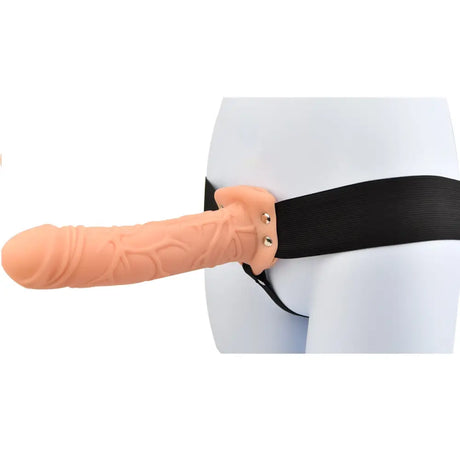 Loving Joy 8 Inch Hollow Strap on Vanilla - Ons - Save 25% - on - Fast Shipping - Dildo United Kingdom Stoke-on-trent