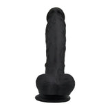 Loving Joy 8 Inch Realistic Silicone Dildo with Suction Cup and Balls Black - Dildos - Save 25% - United Kingdom Stoke-on-trent