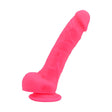 Loving Joy 8 Inch Realistic Silicone Dildo with Suction Cup and Balls Pink - Dildos - Save 25% - United Kingdom Stoke-on-trent