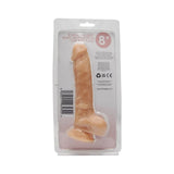 Loving Joy 8 Inch Realistic Silicone Dildo with Suction Cup and Balls Vanilla - Dildos - Save 25% - United Kingdom Stoke-on-trent