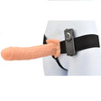 Loving Joy 8 Inch Vibrating Hollow Strap on Vanilla - Ons - Save 30% - on - Fast Shipping - Couples Vibrators United Kingdom Stoke-on-trent